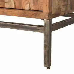 Ars manufacti Büroschrank Domme - Akazie massiv / Eisen - Akazie / Anthrazit -Büromöbel Verkaufsgeschäft 1000246786 220318 034 DETAILS P000000001000246786