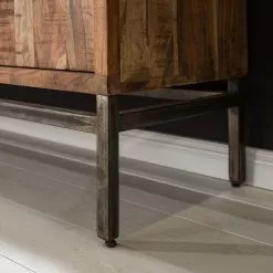 Ars manufacti Büroschrank Domme - Akazie massiv / Eisen - Akazie / Anthrazit -Büromöbel Verkaufsgeschäft 1000246786 220705 025 MOOD DETAILS P000000001000246786 mood