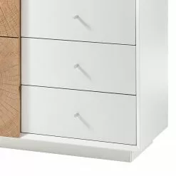 Loftscape Sideboard Crecora II - Weiß / Eiche Dekor -Büromöbel Verkaufsgeschäft 1000246791 210727 12504700011 DETAILS P000000001000246791