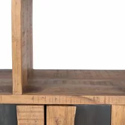 Ars manufacti Büroregal Domme - Akazie massiv / Eisen - Akazie / Anthrazit -Büromöbel Verkaufsgeschäft 1000246832 220406 034 DETAILS P000000001000246832