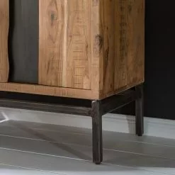 Ars manufacti Büroregal Domme - Akazie massiv / Eisen - Akazie / Anthrazit -Büromöbel Verkaufsgeschäft 1000246832 220705 023 MOOD DETAILS P000000001000246832 mood