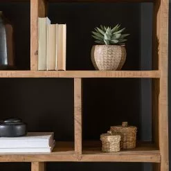 Ars manufacti Büroregal Domme - Akazie massiv / Eisen - Akazie / Anthrazit -Büromöbel Verkaufsgeschäft 1000246832 220705 024 MOOD DETAILS P000000001000246832 mood