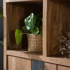 Ars manufacti Büroregal Domme - Akazie massiv / Eisen - Akazie / Anthrazit -Büromöbel Verkaufsgeschäft 1000246832 220705 025 MOOD DETAILS P000000001000246832 mood