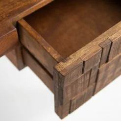 Wolf-Möbel Schreibtisch Bubry - Akazie massiv / Eisen - Akazie / Anthrazit -Büromöbel Verkaufsgeschäft 1000246833 220330 035 DETAILS P000000001000246833