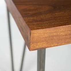 Wolf-Möbel Schreibtisch Bubry - Akazie massiv / Eisen - Akazie / Anthrazit -Büromöbel Verkaufsgeschäft 1000246833 220330 036 DETAILS P000000001000246833