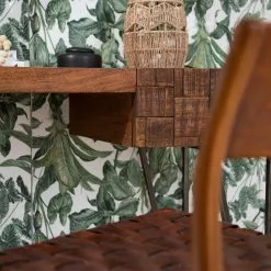 Wolf-Möbel Schreibtisch Bubry - Akazie massiv / Eisen - Akazie / Anthrazit -Büromöbel Verkaufsgeschäft 1000246833 220610 040 DETAILS P000000001000246833