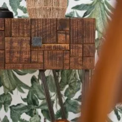 Wolf-Möbel Schreibtisch Bubry - Akazie massiv / Eisen - Akazie / Anthrazit -Büromöbel Verkaufsgeschäft 1000246833 220610 060 DETAILS P000000001000246833