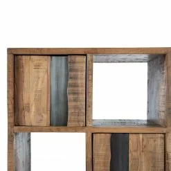 Ars manufacti Büroregal Domme II - Akazie massiv / Eisen - Akazie / Anthrazit -Büromöbel Verkaufsgeschäft 1000246834 220406 034 DETAILS P000000001000246834