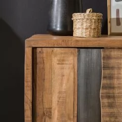 Ars manufacti Büroregal Domme II - Akazie massiv / Eisen - Akazie / Anthrazit -Büromöbel Verkaufsgeschäft 1000246834 220705 024 MOOD DETAILS P000000001000246834 mood