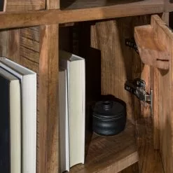 Ars manufacti Büroregal Domme II - Akazie massiv / Eisen - Akazie / Anthrazit -Büromöbel Verkaufsgeschäft 1000246834 220705 025 MOOD DETAILS P000000001000246834 mood