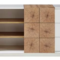 Loftscape Sideboard Crecora I - Weiß / Eiche Dekor -Büromöbel Verkaufsgeschäft 1000246839 210727 12504800022 DETAILS P000000001000246839