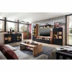 Loftscape Sideboard Belloc - Inkl. Beleuchtung - Matt Schwarz / Eiche Dekor 8 Loftscape Sideboard Belloc - Inkl. Beleuchtung - Matt Schwarz / Eiche Dekor -Büromöbel Verkaufsgeschäft 1000249570 211001 140739000021 MOOD DETAILS P000000001000249570 mood