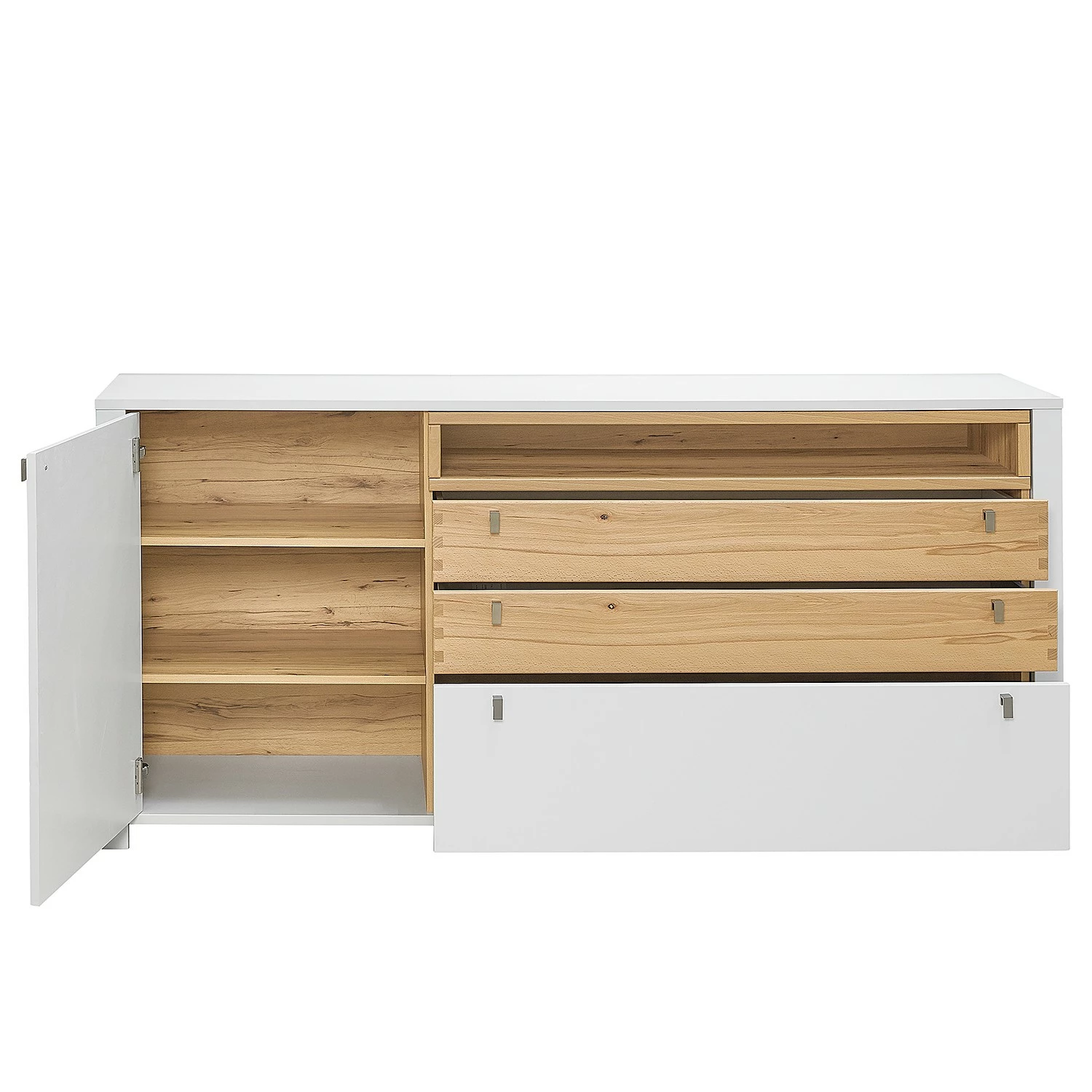 Loftscape Sideboard Cordelle - Matt Weiß / Wildbuche 8 Loftscape Sideboard Cordelle - Matt Weiß / Wildbuche – Bild 6