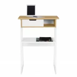 Temahome Stehschreibtisch Space - Echtholzfurnier / Metall - Eiche / Weiß -Büromöbel Verkaufsgeschäft 1000252084 210302 16065200030 DETAILS P000000001000252084