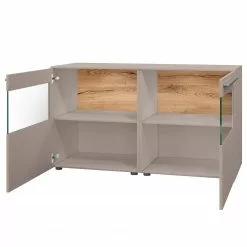 GWINNER Sideboard Bellano IV - Echtholzfurnier - Matt Fango / Balkeneiche - Mit Beleuchtung -Büromöbel Verkaufsgeschäft 1000254944 210511 10460800210 DETAILS P000000001000254944