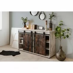 Maison Belfort Sideboard Janze I - Kiefer Weiß Dekor / Vintage Braun 13 Maison Belfort Sideboard Janze I - Kiefer Weiß Dekor / Vintage Braun -Büromöbel Verkaufsgeschäft 1000254985 210322 08500300015 MOOD DETAILS P000000001000254985 mood