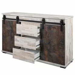 Maison Belfort Sideboard Janze I - Kiefer Weiß Dekor / Vintage Braun 16 Maison Belfort Sideboard Janze I - Kiefer Weiß Dekor / Vintage Braun -Büromöbel Verkaufsgeschäft 1000254985 210322 08500700018 DETAILS P000000001000254985