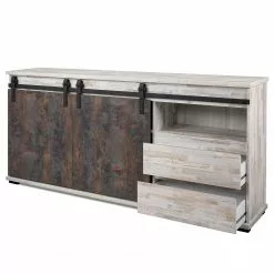 Maison Belfort Sideboard Janze II - Kiefer Weiß Dekor / Vintage Braun 16 Maison Belfort Sideboard Janze II - Kiefer Weiß Dekor / Vintage Braun -Büromöbel Verkaufsgeschäft 1000254986 210322 08502100027 DETAILS P000000001000254986