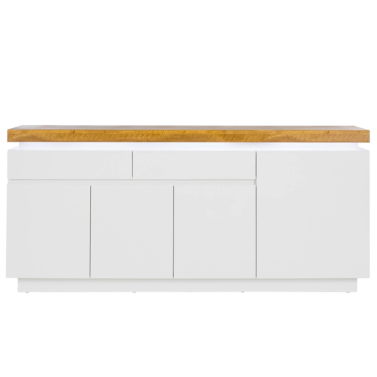 Fredriks Sideboard Namona II - Inkl. Beleuchtung - Eiche Dekor / Weiß 6 Fredriks Sideboard Namona II - Inkl. Beleuchtung - Eiche Dekor / Weiß – Bild 5