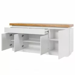 Fredriks Sideboard Namona II - Inkl. Beleuchtung - Eiche Dekor / Weiß 22 Fredriks Sideboard Namona II - Inkl. Beleuchtung - Eiche Dekor / Weiß -Büromöbel Verkaufsgeschäft 1000255074 220803 040 DETAILS P000000001000255074 1