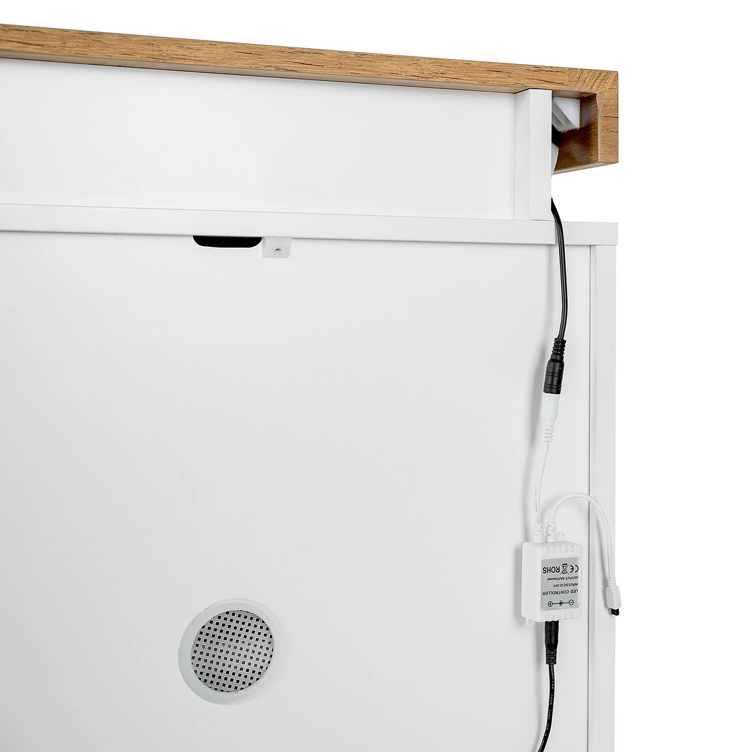 Fredriks Sideboard Namona II - Inkl. Beleuchtung - Eiche Dekor / Weiß 12 Fredriks Sideboard Namona II - Inkl. Beleuchtung - Eiche Dekor / Weiß – Bild 11