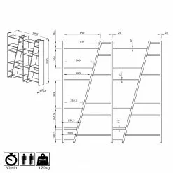 Temahome Regal Malcom IV - Schwarz 19 Temahome Regal Malcom IV - Schwarz -Büromöbel Verkaufsgeschäft 1000255236 210324 15033300138 SKETCH DETAILS P000000001000255236 sketch