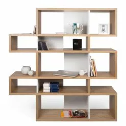 Temahome Regal London II - Eiche / Weiß -Büromöbel Verkaufsgeschäft 1000255255 210324 15033500302 DETAILS P000000001000255255