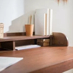 Ars Natura Schreibtisch Napo - Walnuss Dekor -Büromöbel Verkaufsgeschäft 1000256381 220524 035 DETAILS P000000001000256381