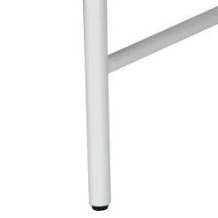 Fredriks Schreibtisch Paide - (Höhenverstellbar) - Hochglanz Weiß / Walnuss Dekor -Büromöbel Verkaufsgeschäft 1000256389 220331 066 DETAILS P000000001000256389