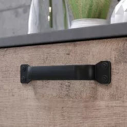 Trendteam Sideboard Stripe - Altholz Dekor / Grau -Büromöbel Verkaufsgeschäft 1000256951 210831 16214900019 DETAILS P000000001000256951