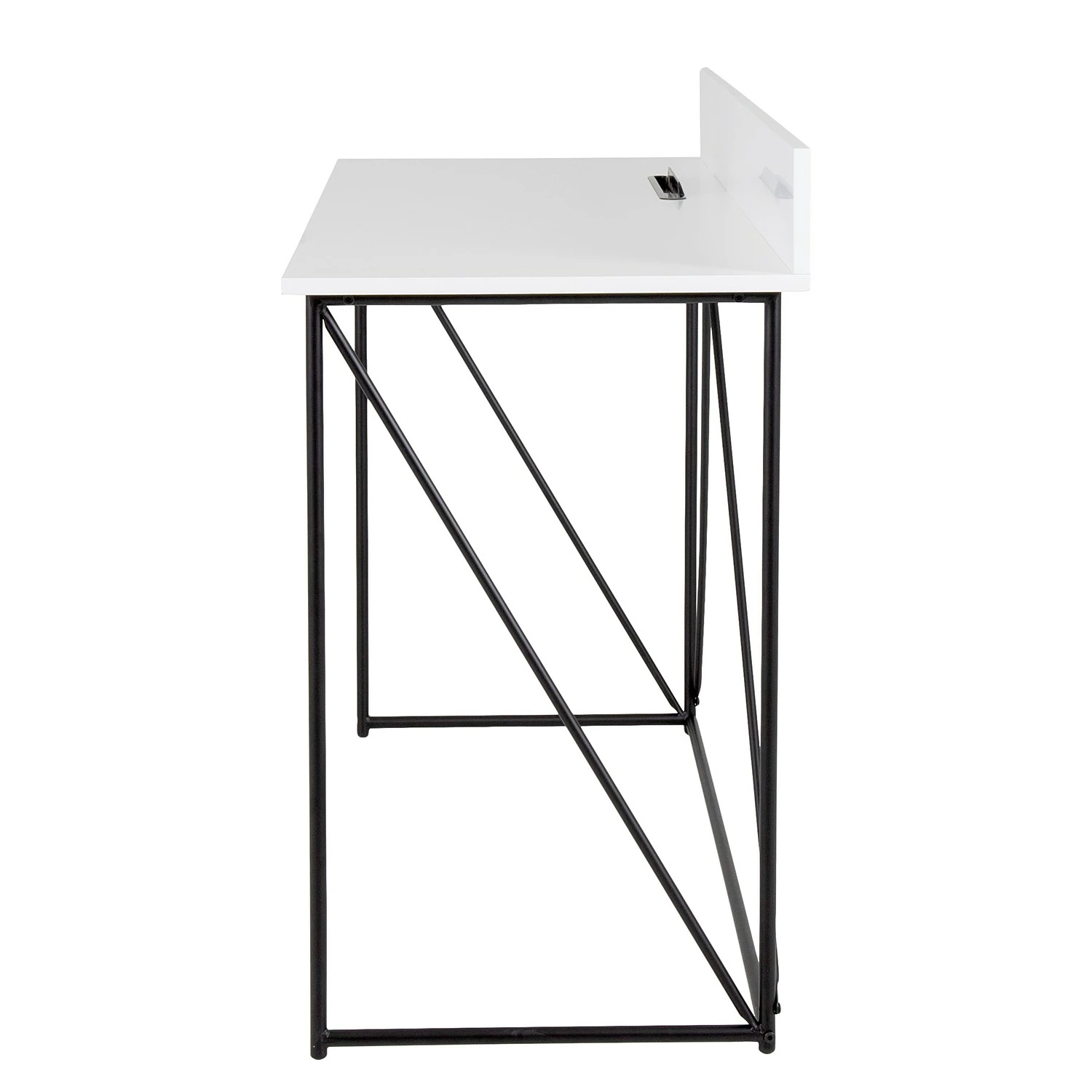 Tenzo Schreibtisch Tell II - Hochglanz Weiß / Schwarz 6 Tenzo Schreibtisch Tell II - Hochglanz Weiß / Schwarz – Bild 4