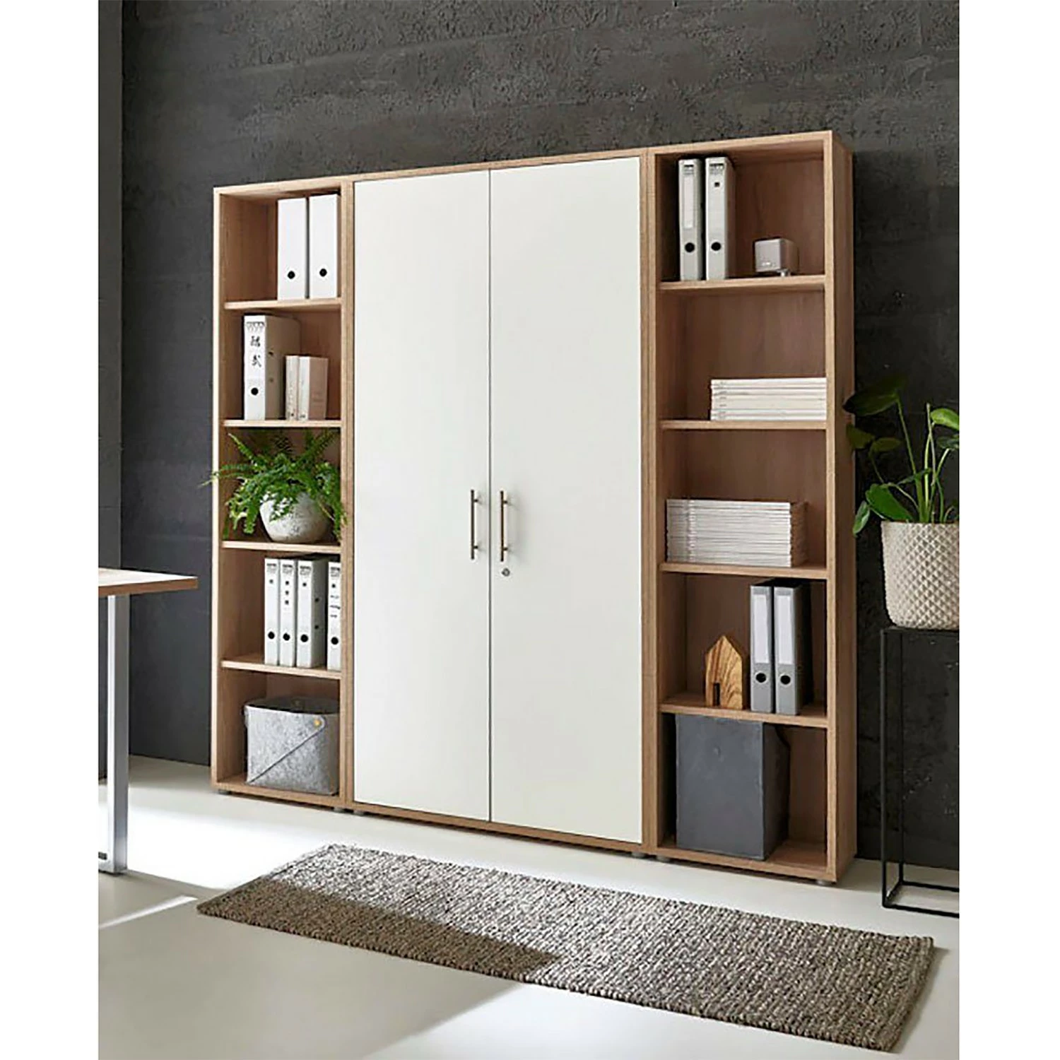 Furnitive Aktenschrank Avin III - Eiche Sonoma Dekor / Weiß 3 Furnitive Aktenschrank Avin III - Eiche Sonoma Dekor / Weiß