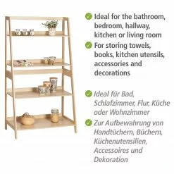 WENKO Standregal Edda - Eiche massiv -Büromöbel Verkaufsgeschäft 1000260942 210423 13340700128 DETAILS P000000001000260942