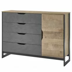 Red Living Sideboard Cocody I - Eiche Montana Dekor / Grau
