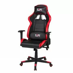 Duo Collection Gamingchair Game-Rocker G-10 - Kunstleder & Netzstoff / Nylon - Schwarz / Rot