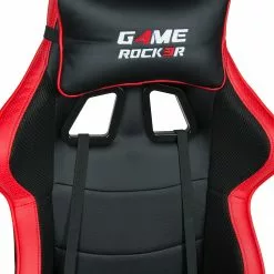 Duo Collection Gamingchair Game-Rocker G-10 - Kunstleder & Netzstoff / Nylon - Schwarz / Rot -Büromöbel Verkaufsgeschäft 1000261319 210423 14040000021 DETAILS P000000001000261319