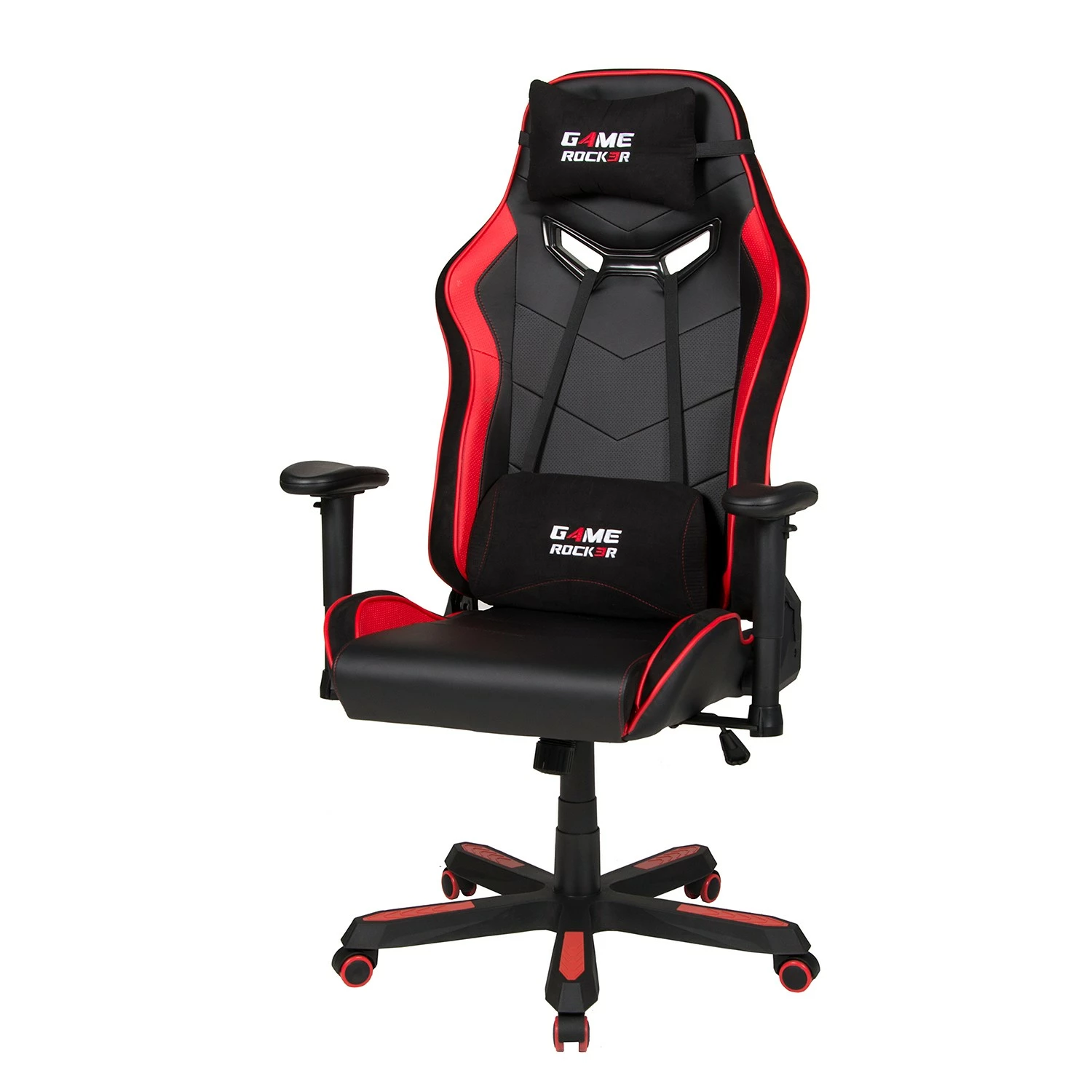 Duo Collection Gamingchair Game-Rocker G-30 XXL - Kunstleder & Microfaser / Nylon - Rot / Schwarz 3 Duo Collection Gamingchair Game-Rocker G-30 XXL - Kunstleder & Microfaser / Nylon - Rot / Schwarz