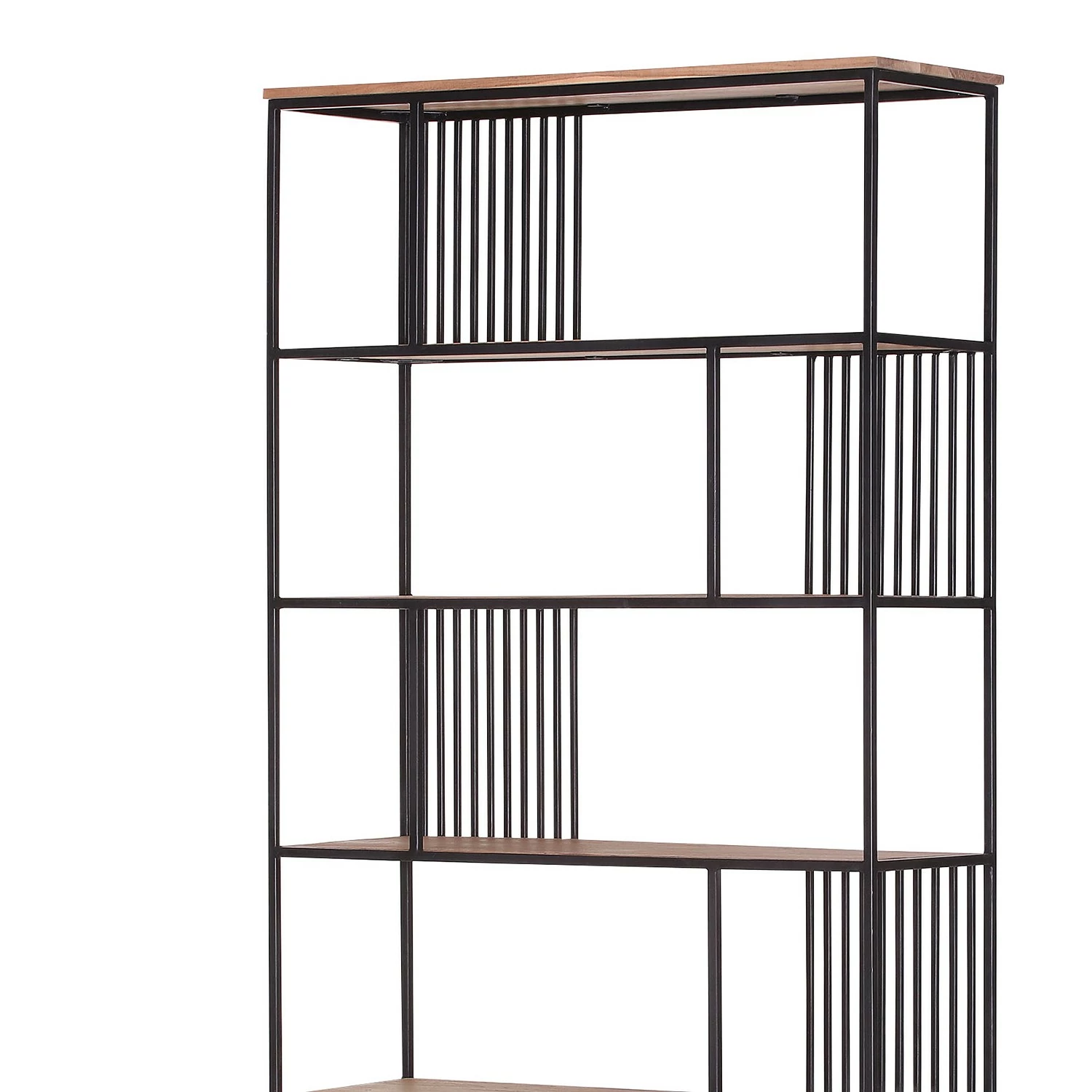 Red Living Regal Uulu I - Akazie massiv / Metall - Akazie / Schwarz 5 Red Living Regal Uulu I - Akazie massiv / Metall - Akazie / Schwarz – Bild 3