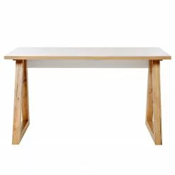 Jahnke Schreibtisch CLUB C 135 - Kerneiche Dekor / Weiß -Büromöbel Verkaufsgeschäft 1000261786 210426 09084300016 DETAILS P000000001000261786