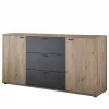 Red Living Sideboard Ambato - Eiche Artisan Dekor
