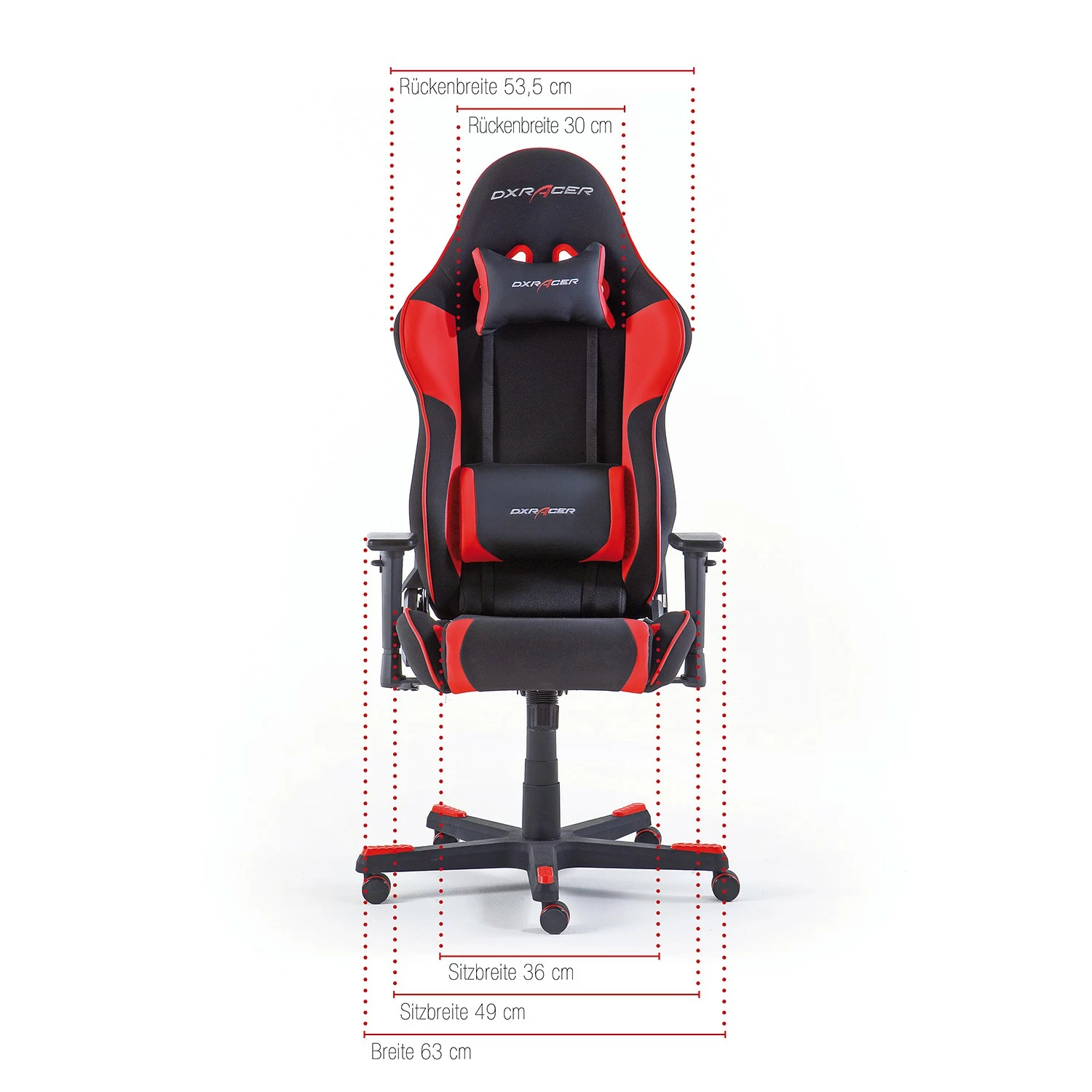 DXRacer Gaming Chair Racing R86 - Schwarz / Rot 11 DXRacer Gaming Chair Racing R86 - Schwarz / Rot – Bild 9
