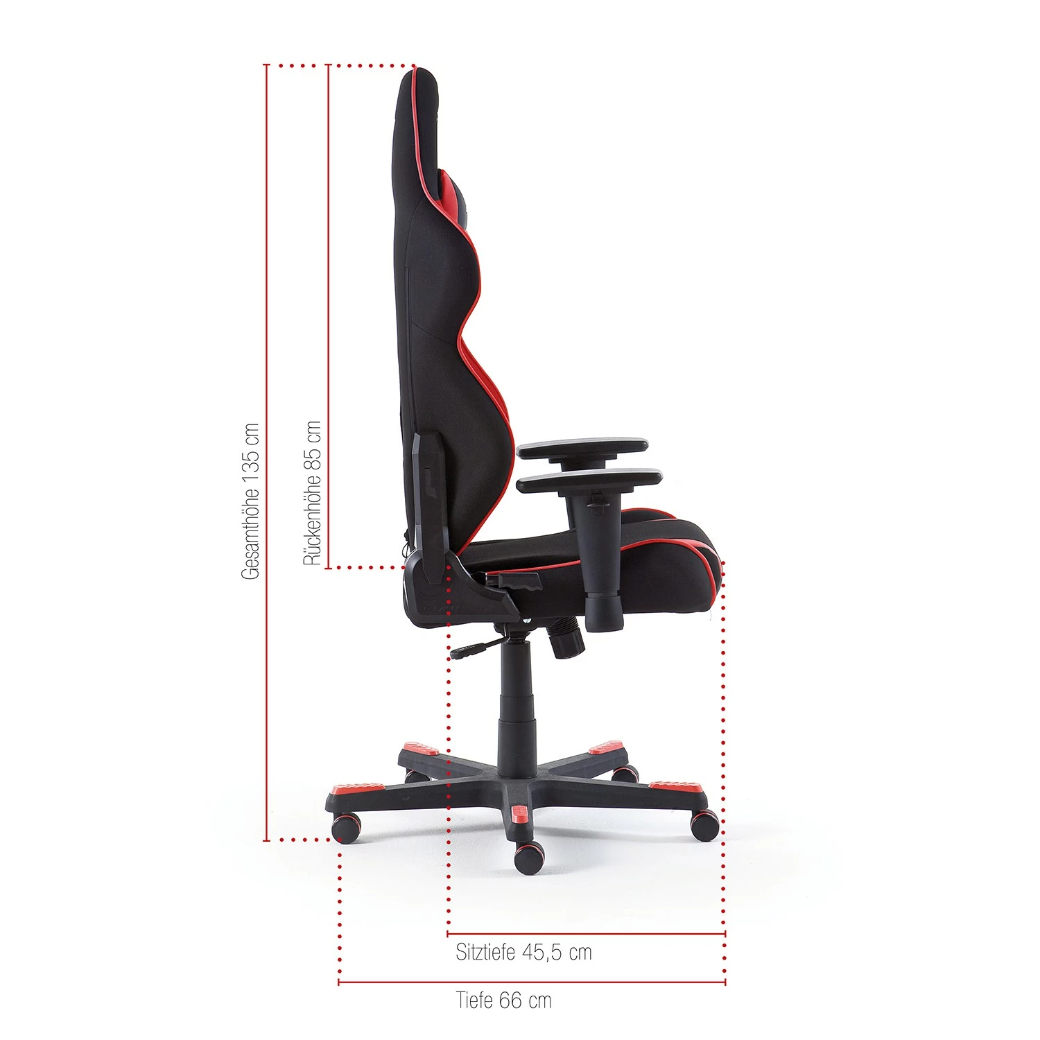 DXRacer Gaming Chair Racing R86 - Schwarz / Rot 12 DXRacer Gaming Chair Racing R86 - Schwarz / Rot – Bild 10