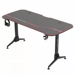DXRacer Gaming Desk Ultra - (höhenverstellbar) Carbonoptik / Schwarz