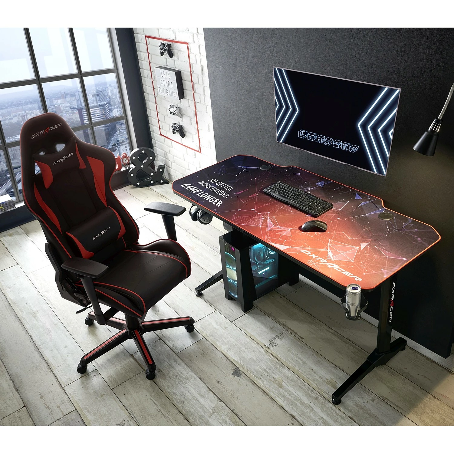 DXRacer Gaming Desk Max3 - Carbonoptik / Schwarz 5 DXRacer Gaming Desk Max3 - Carbonoptik / Schwarz – Bild 3