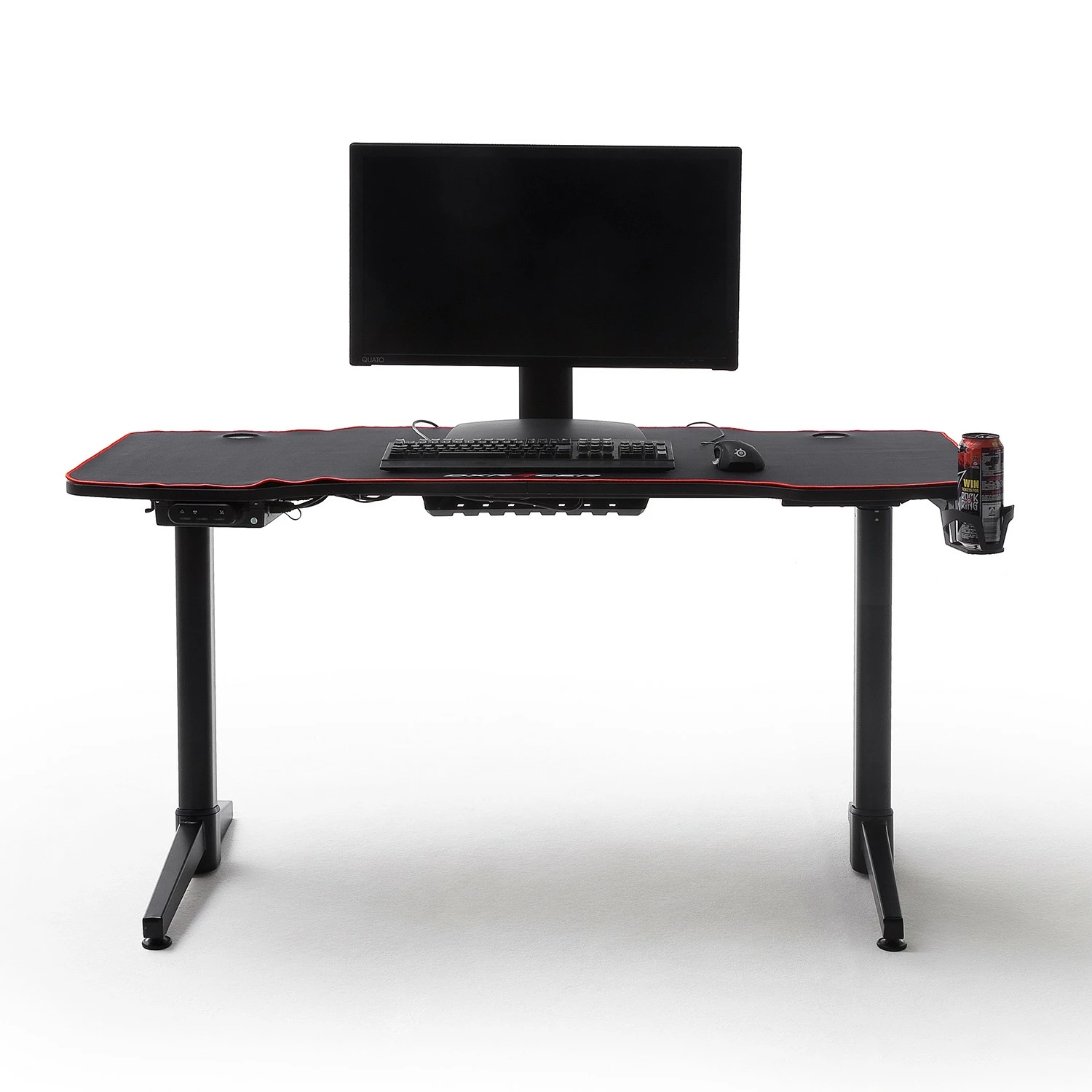 DXRacer Gaming Desk Ultra Plus - (höhenverstellbar) Carbonoptik / Schwarz 7 DXRacer Gaming Desk Ultra Plus - (höhenverstellbar) Carbonoptik / Schwarz – Bild 5