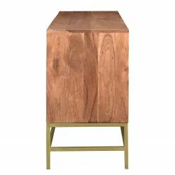 Jack & Alice Sideboard Puyo - Akazie massiv / Metall - Akazie / Gold -Büromöbel Verkaufsgeschäft 1000264972 220118 13141300075 DETAILS P000000001000264972