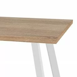 Furnitive Schreibtisch Unieux II - Eiche Sägerau Dekor - Breite: 160 cm - Weiß -Büromöbel Verkaufsgeschäft 1000265564 210520 14004000474 DETAILS P000000001000265564