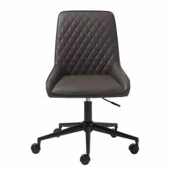 Red Living Bürodrehstuhl Dela II - Kunstleder / Metall - Dunkelbraun / Schwarz -Büromöbel Verkaufsgeschäft 1000267003 210615 08400800003 DETAILS P000000001000267003