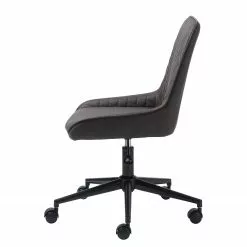 Red Living Bürodrehstuhl Dela II - Kunstleder / Metall - Dunkelbraun / Schwarz -Büromöbel Verkaufsgeschäft 1000267003 210615 08400900004 DETAILS P000000001000267003