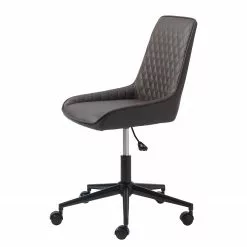 Red Living Bürodrehstuhl Dela II - Kunstleder / Metall - Dunkelbraun / Schwarz -Büromöbel Verkaufsgeschäft 1000267003 210615 08401000006 DETAILS P000000001000267003